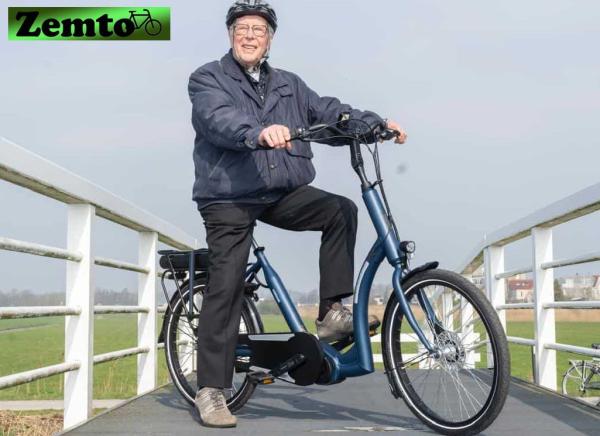 Elektro-Fahrrad Tiefeinstieg ERGO, Burgers, 51 cm, 24 Zoll grau